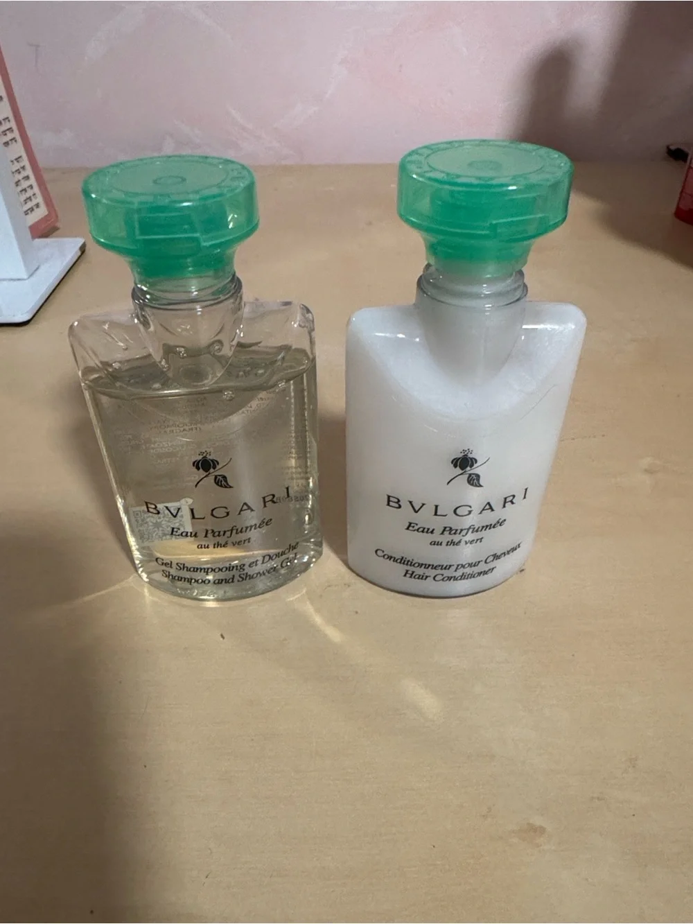Bulgari Eau Parfumée Shampoo & Conditioner Mini Set - Green Caps